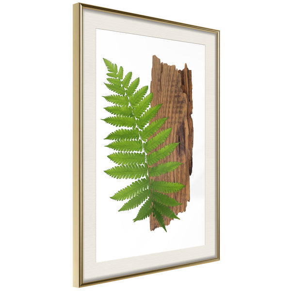 Poster - Expressive Ferm  - goud passepartout
