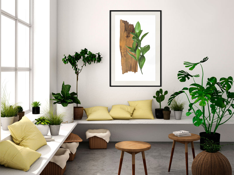 Poster - Forest Bouquet  - zwart passepartout