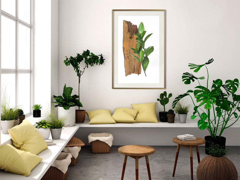 Poster - Forest Bouquet  - goud passepartout