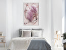 Poster - Magnolia on Marble Background  - wit