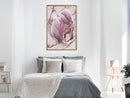 Poster - Magnolia on Marble Background  - goud