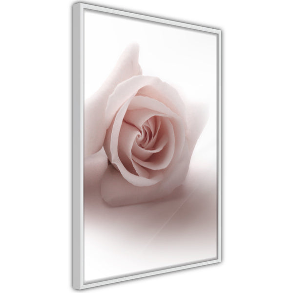 Poster - Subtle Flower  - wit
