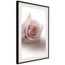 Poster - Subtle Flower  - zwart passepartout