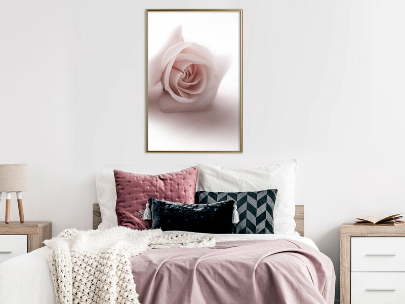 Poster - Subtle Flower  - goud
