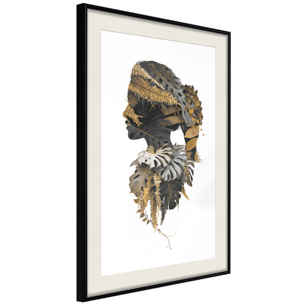 Poster - Forest Witch  - zwart passepartout