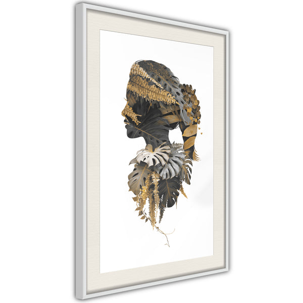 Poster - Forest Witch  - wit passepartout
