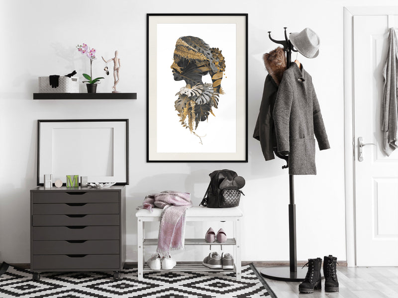 Poster - Forest Witch  - zwart passepartout