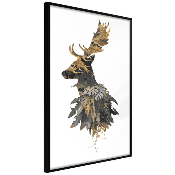 Poster - King of the Forest  - zwart