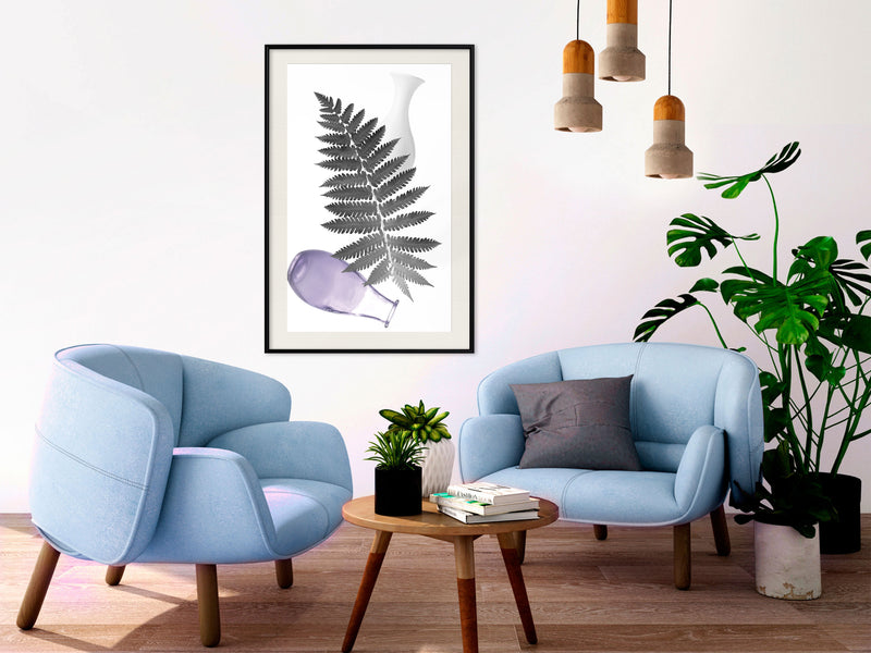 Poster - Floral Alchemy II  - zwart passepartout