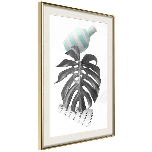 Poster - Floral Alchemy III  - goud passepartout
