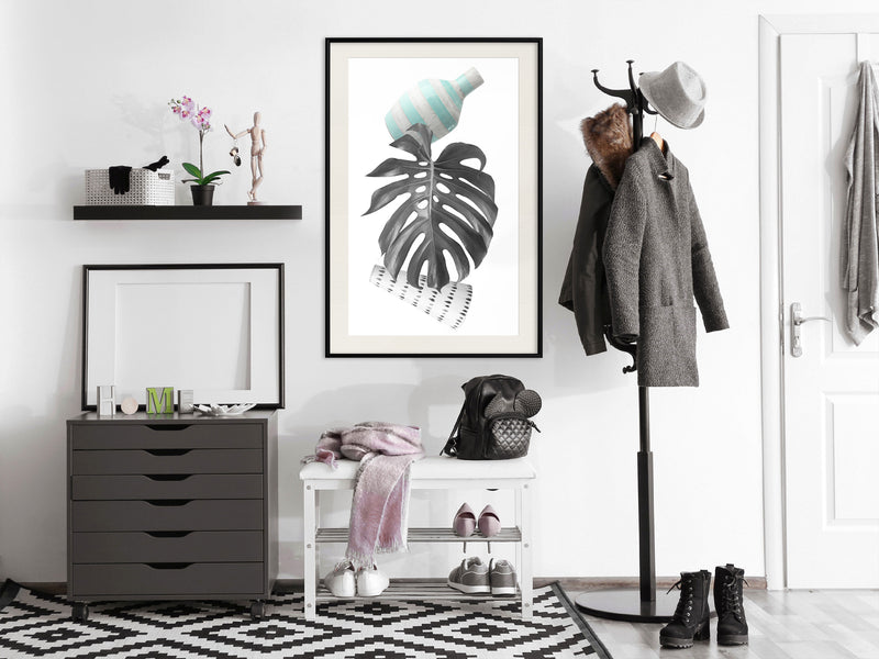 Poster - Floral Alchemy III  - zwart passepartout