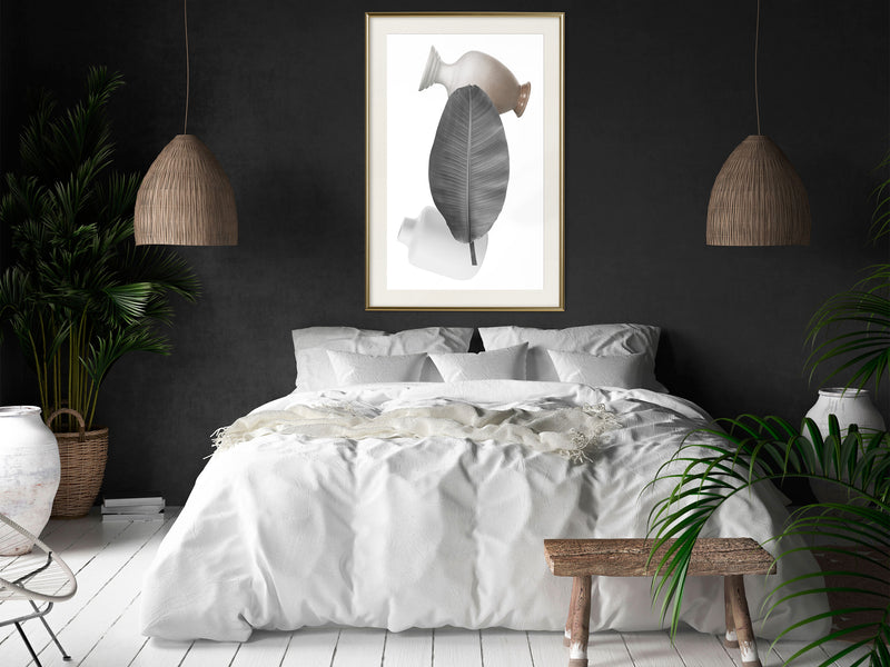 Poster - Floral Alchemy IV  - goud passepartout