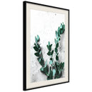 Poster - Green Element  - zwart passepartout