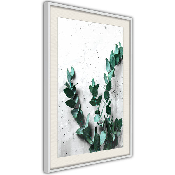 Poster - Green Element  - wit passepartout