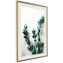 Poster - Green Element  - goud passepartout
