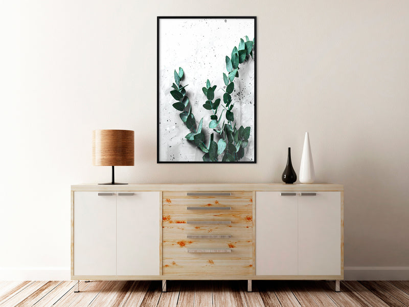 Poster - Green Element  - zwart