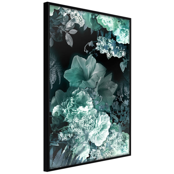 Poster - Frosty Bouquet  - zwart