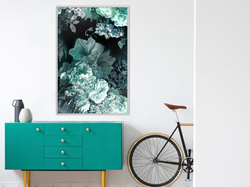 Poster - Frosty Bouquet  - wit