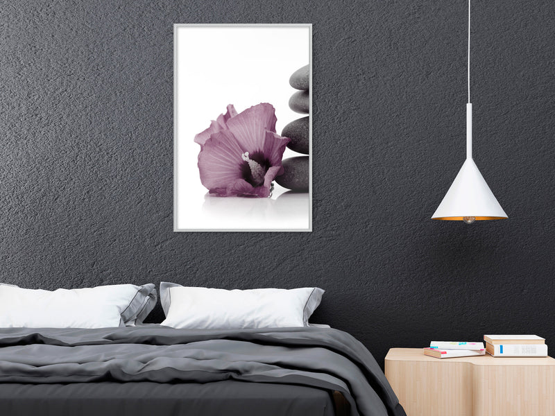 Poster - Violet Harmony  - wit
