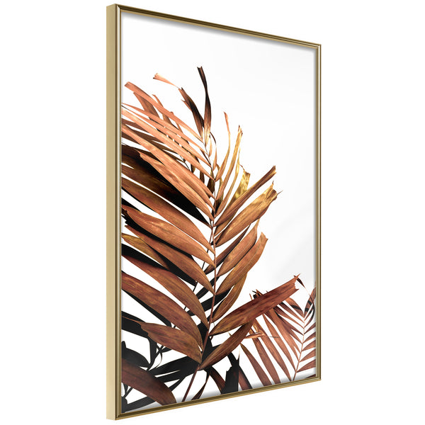 Poster - Copper Palm  - goud