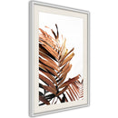 Poster - Copper Palm  - wit passepartout