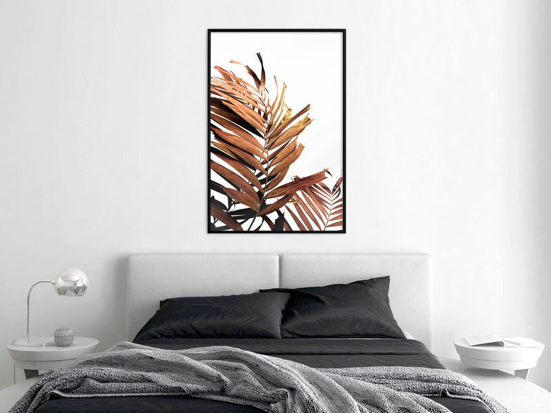 Poster - Copper Palm  - zwart