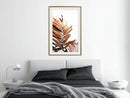 Poster - Copper Palm  - goud passepartout