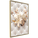 Poster - Lilies on Leather Upholstery  - goud