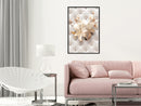 Poster - Lilies on Leather Upholstery  - zwart