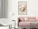Poster - Lilies on Leather Upholstery  - goud
