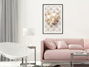 Poster - Lilies on Leather Upholstery  - zwart passepartout