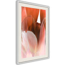 Poster - Tulip Petals  - wit passepartout