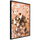 Poster - Drops on Dandelion  - zwart