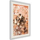 Poster - Drops on Dandelion  - wit passepartout