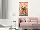 Poster - Drops on Dandelion  - zwart