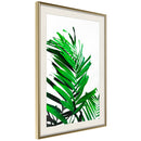 Poster - Emerald Palm  - goud passepartout