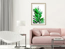 Poster - Emerald Palm  - goud passepartout