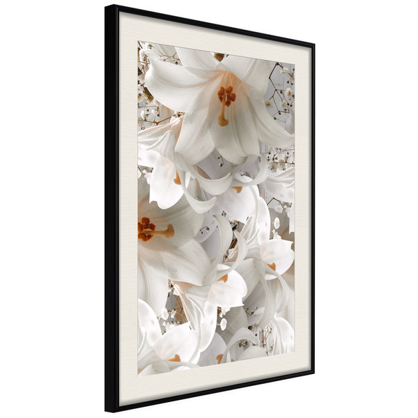 Poster - Floras Mess  - zwart passepartout