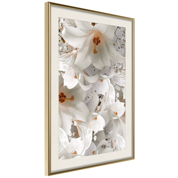 Poster - Floras Mess  - goud passepartout