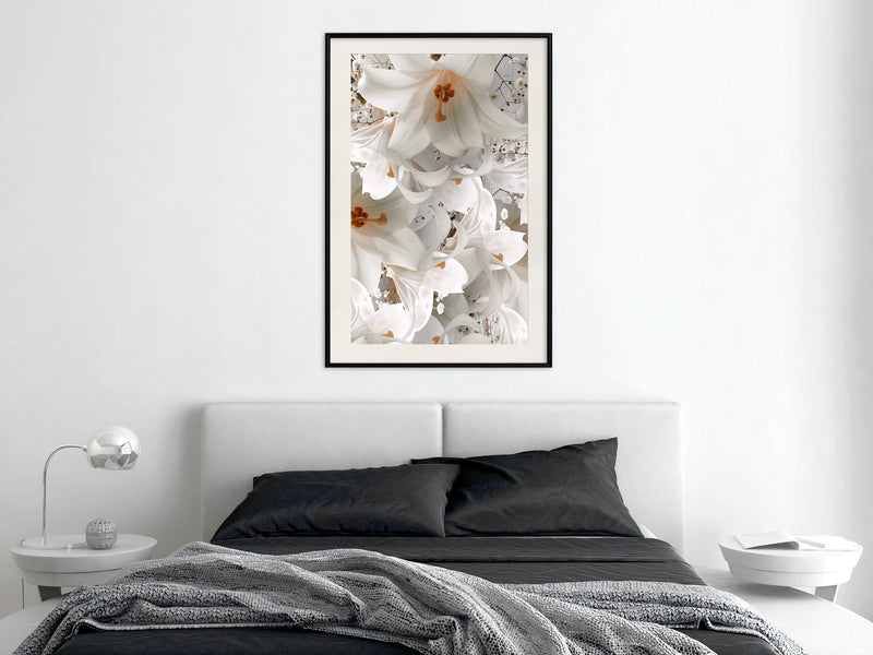 Poster - Floras Mess  - zwart passepartout