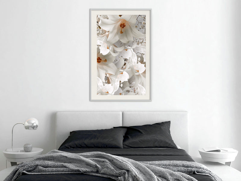 Poster - Floras Mess  - wit passepartout