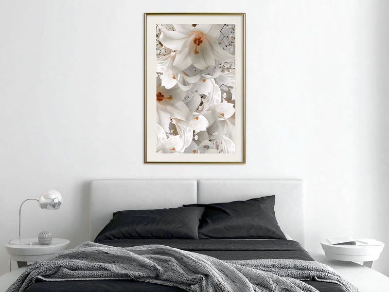 Poster - Floras Mess  - goud passepartout