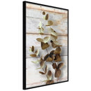 Poster - Decorative Twigs  - zwart