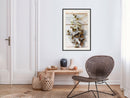 Poster - Decorative Twigs  - zwart passepartout