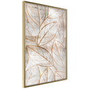 Poster - Copper Leaves  - goud