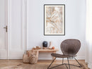 Poster - Copper Leaves  - zwart passepartout