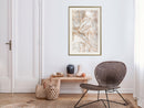 Poster - Copper Leaves  - goud passepartout
