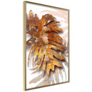Poster - September Leaves  - goud