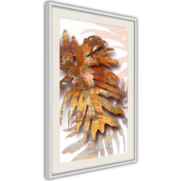Poster - September Leaves  - wit passepartout