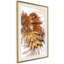 Poster - September Leaves  - goud passepartout